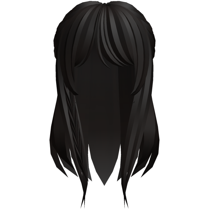 sweet long moe hair in dark brown