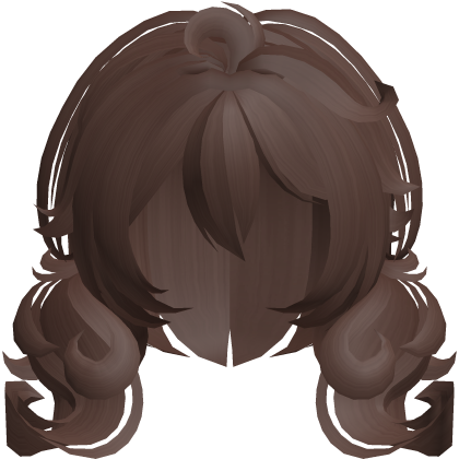cute fluffy moe bob pigtails in brown