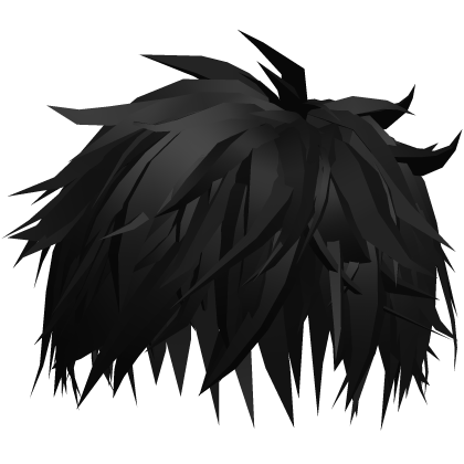 Spiky Anime Boys Emo Hair (Black)v12 Roblox item
