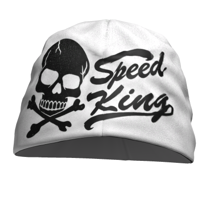 White Skull Beanie