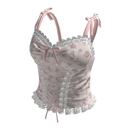 Coquette Lace Up Corset Dress (White)