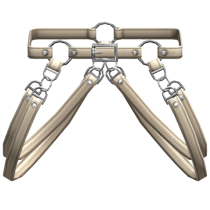 Beige Suspender Hanging Y2K Waist Straps 3.0