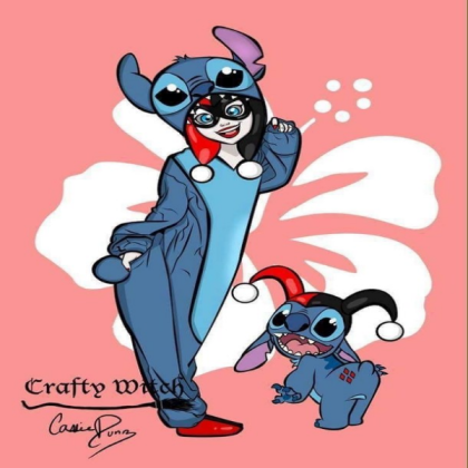 Cartoon Harley Quinn (Old) (Stich!) (2) Roblox decal