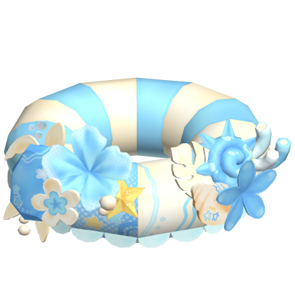 ♡ Summer Tropical Beach Floatie Blue thumbnail