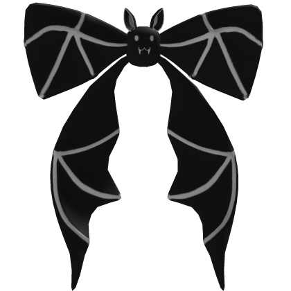 black bat ribbon Roblox item