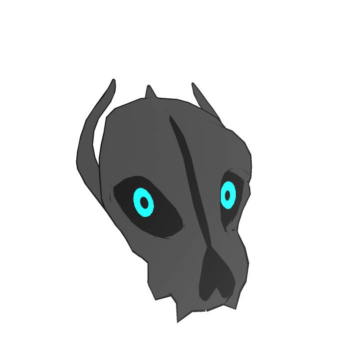 Gray Blaster Skull