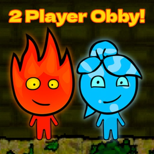 Fire & Water [2 Player Obby] official Roblox game thumbnail