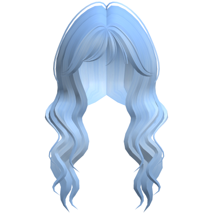 Soft Wavy Hair w/ Side Bangs (Blue)