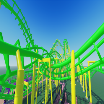 RiddlerRevenge Roller Coaster Six Flags Theme Park