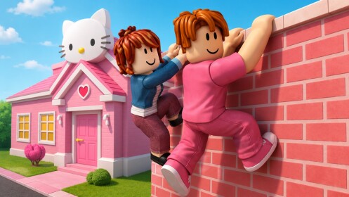 Team Kitty House Escape! (TEAMWORK OBBY)