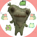 Scarry Green Frogs