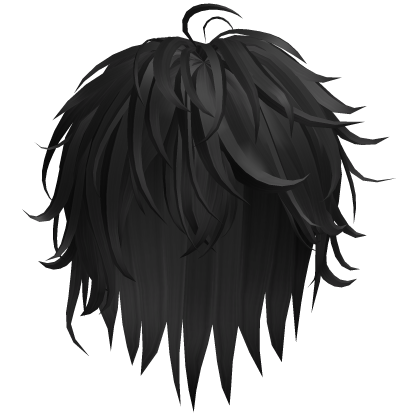 Shaggy Layered Wolf Cut - Charcoal