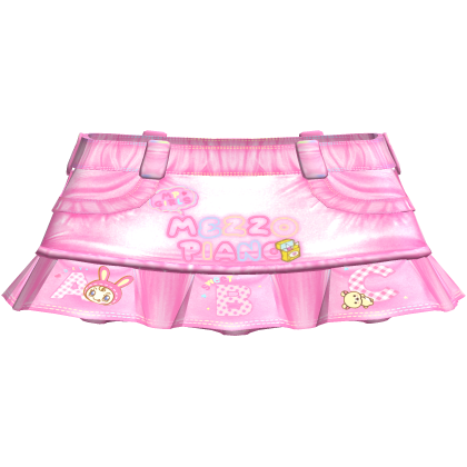 ♪ 〜 Pink Denim Adorable Mezzo Abc Mini Skirt  Roblox item
