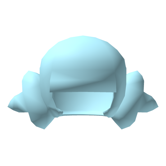 Low Poly Star Ponytails Blue