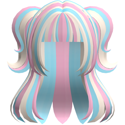 🐾 cute swirly half up doll tween hair bubblegum