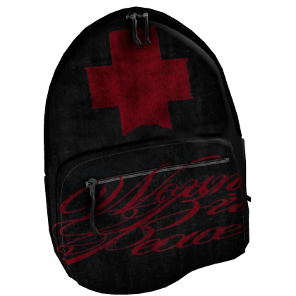 Red Cross Denim Backpack