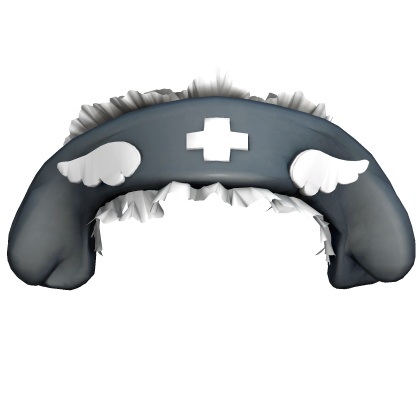 Cute Angel Nurse Headband - Grey White Roblox item