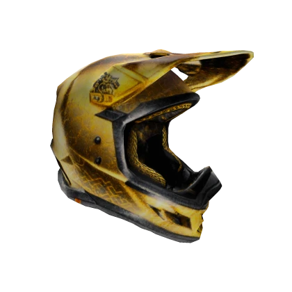 Gold dirt bike helmet sales