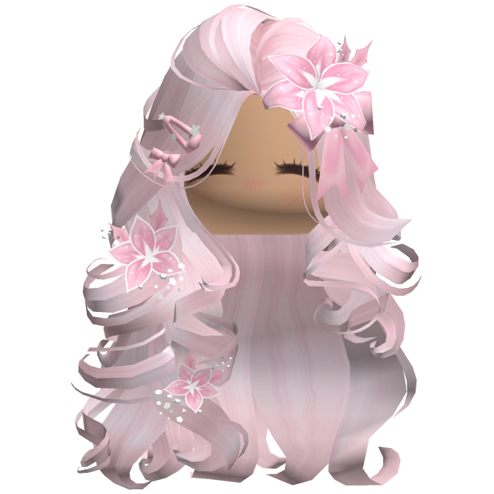 ♡ Christmas Blowout w/ Flowers (Pink)