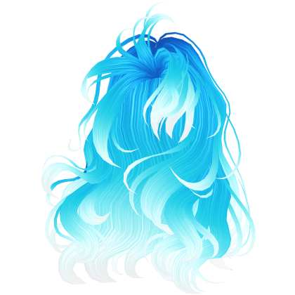 GLOWING Curly Blowout Ocean Blue