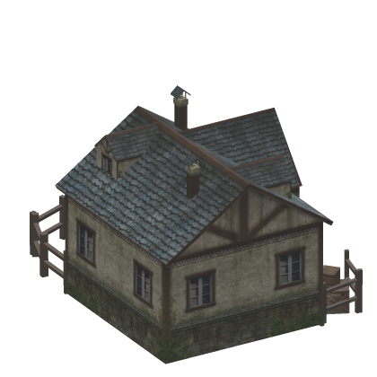 🎉 Village House Mesh Modern Game Horror