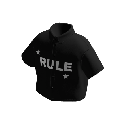 Boxy Shirt Y2K - BLACK thumbnail