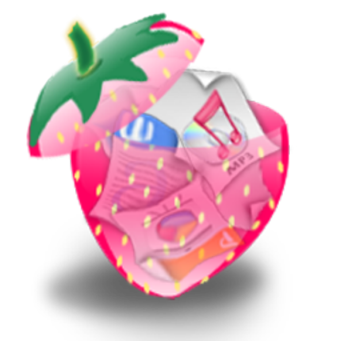 Strawberry frutiger aero trash icon transparent Roblox decal