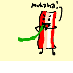 Survive evil bacon hairs in a forest icon