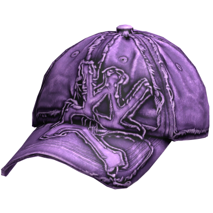 Purple Distressed Backwards Hat Roblox item