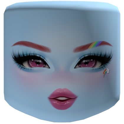 Rainbow Dash Blue Pony Face Makeup Roblox item