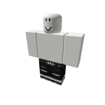Black ripped shorts roblox hot sale