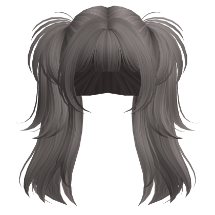 Cute Gyaru Messy Pigtails (Ash)