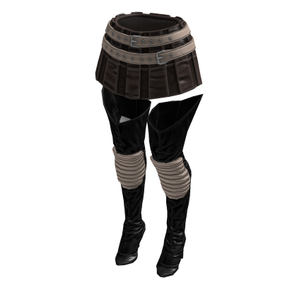 Fashionista Boot Chic Skirt (Brown Beige)