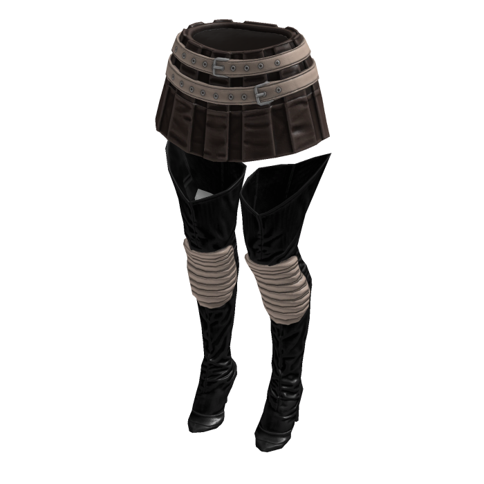 Fashionista Boot Chic Skirt (Brown Beige)