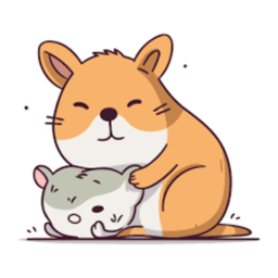 hamster and dog hangout
