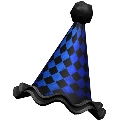 Blue Halloween Clown Party Hat Roblox item