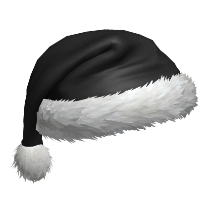 Christmas Hat Black Santa Holiday New Year Natal Roblox item