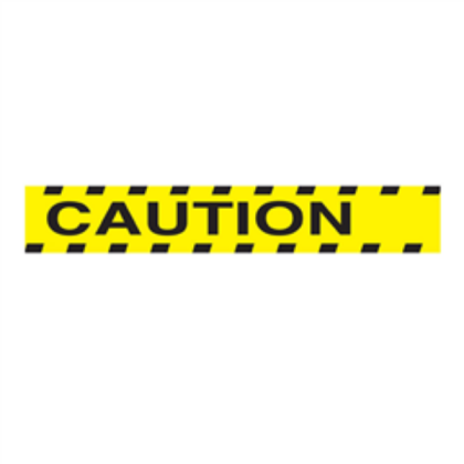 Caution Sign Roblox decal