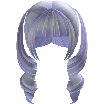 pastel icy blue sweet curly twintails Roblox item