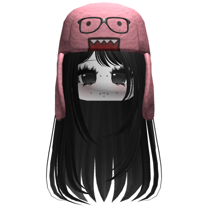 Domo Long Girl Hair Black V6
