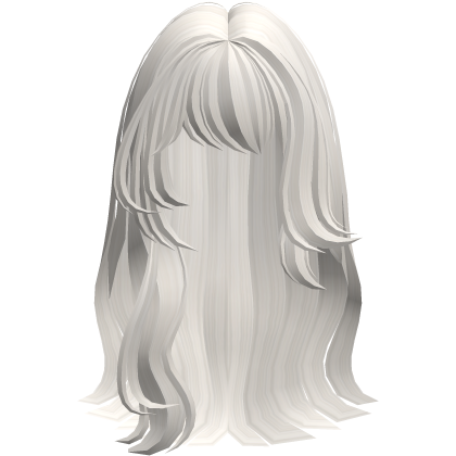White Hime doll long princess curls 