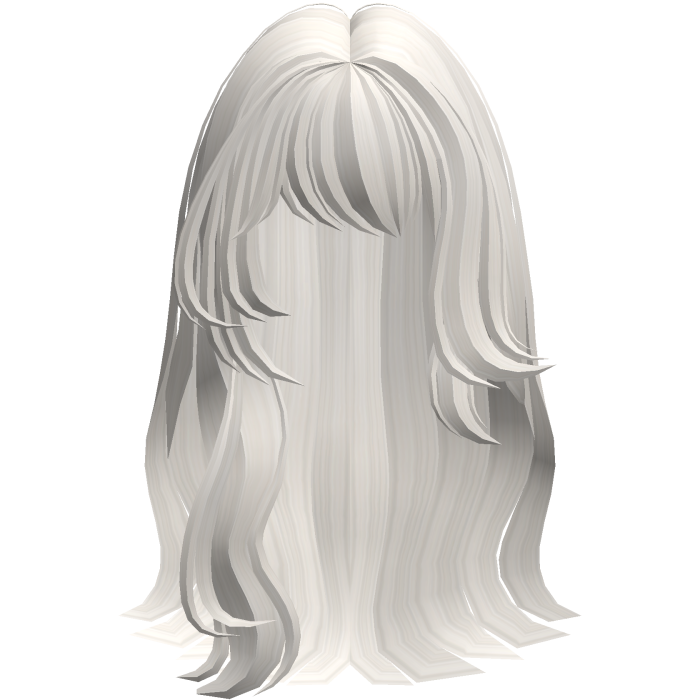 White Hime doll long princess curls 