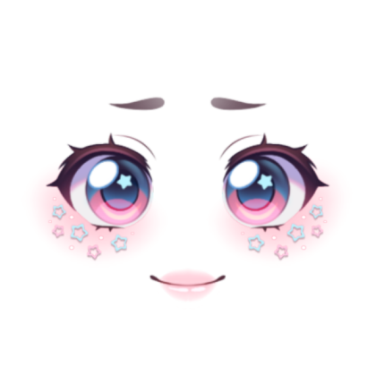 Cute Sparkly Face Roblox decal