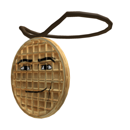 Man Face Waffle Necklace Roblox item