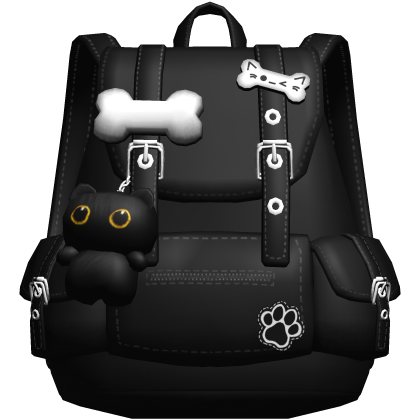 ♡ super cute black kitty backpack 