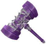 Purple Furry Elemental Hammer