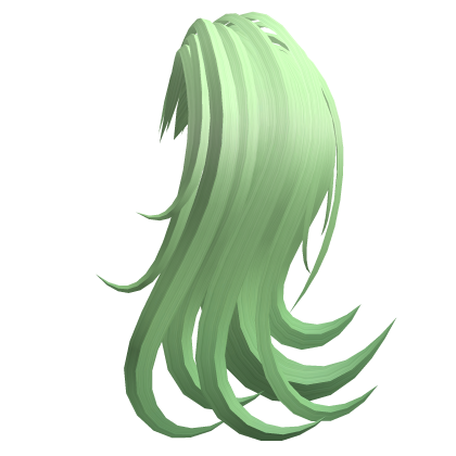 Light Green Left Side Ponytail Extension Roblox item