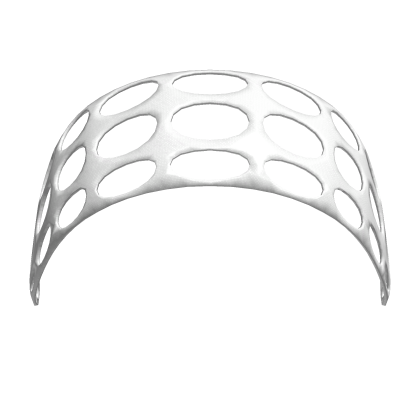White hollow cut-out headband
