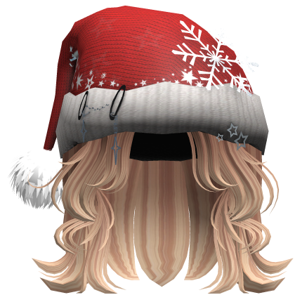 Cute Super Wavy Christmas Hair - Blonde Roblox item