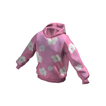 Pink Cotton Deni Hoodie